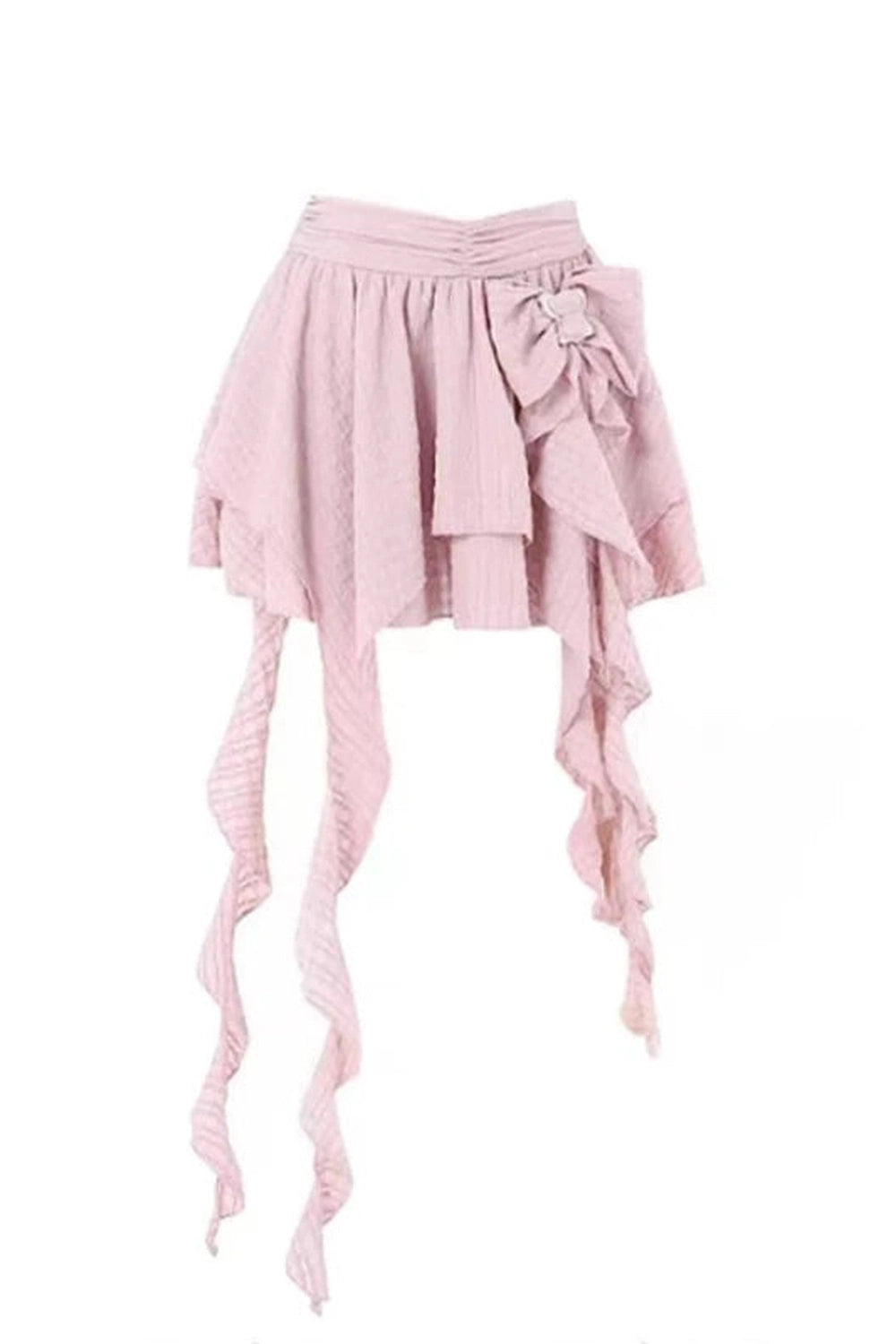 Asymmetrical Bowknot Fairy Skirt