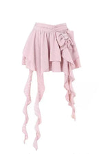 Asymmetrical Bowknot Fairy Skirt