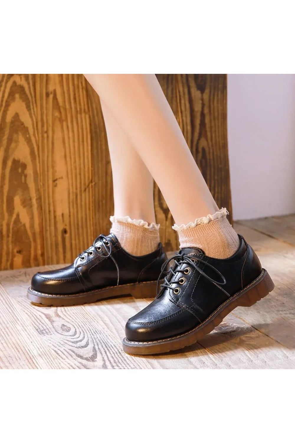 Retro Round Toe Oxfords cottagecoreclothes