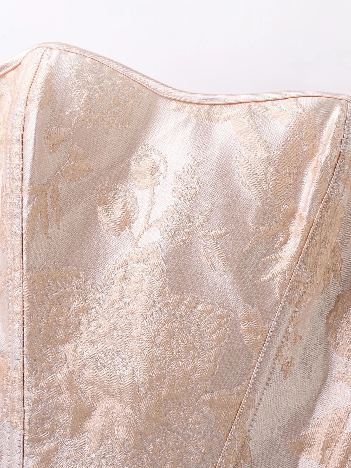 Vintage Aesthetic Strapless Corset Top