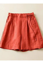 Vintage Rustic Pleated Shorts