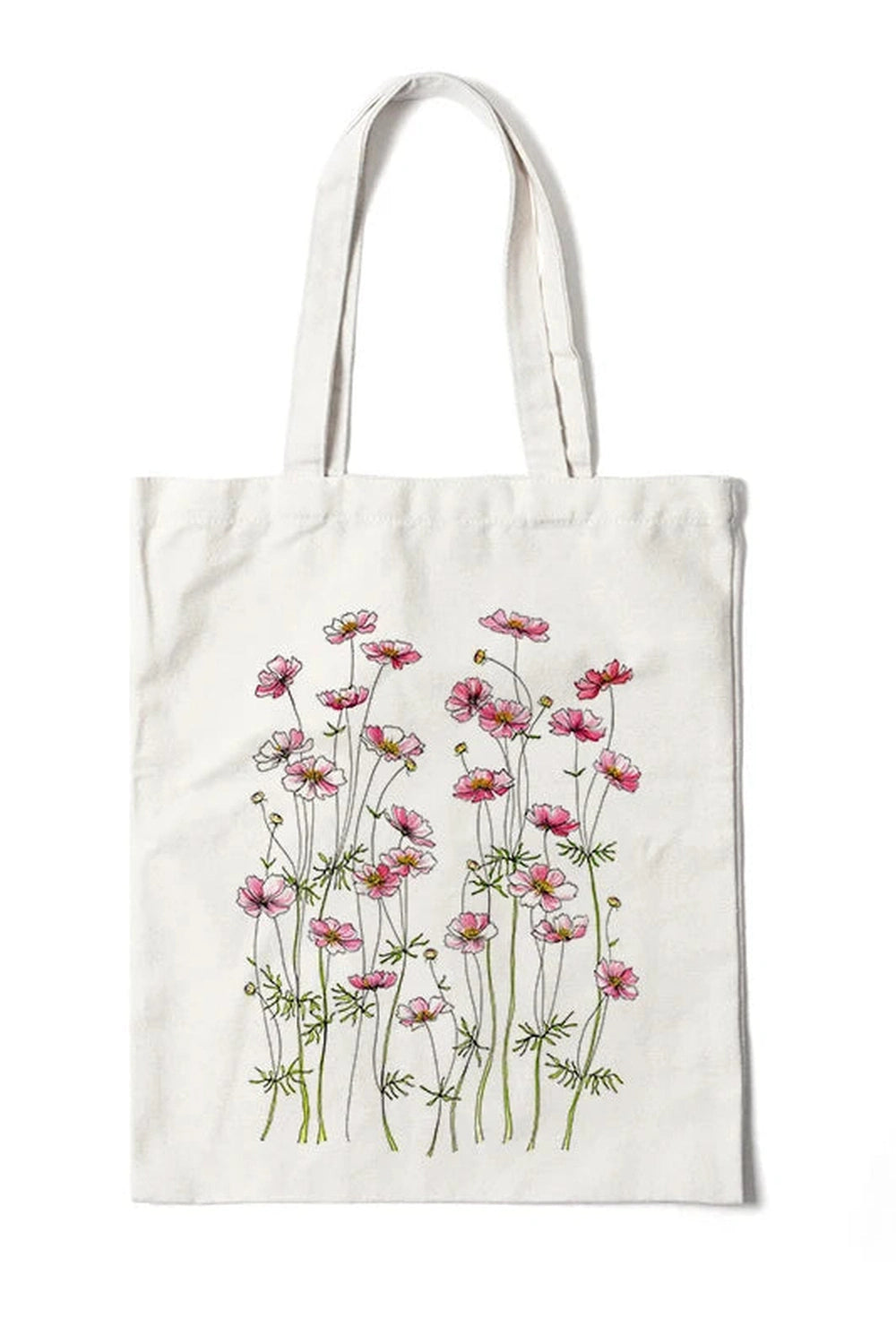 Floral Canvas Tote Bag