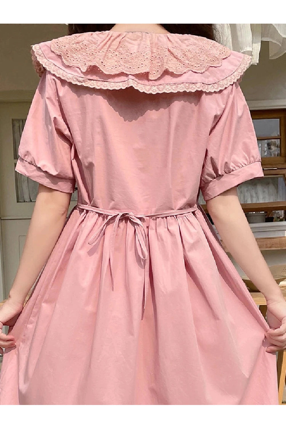 Pink Mori Girl Lace Dress