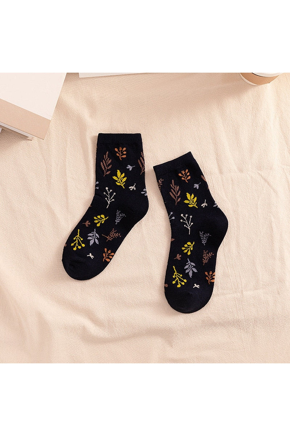 Cottagecore Japanese Print Long Socks cottagecoreclothes