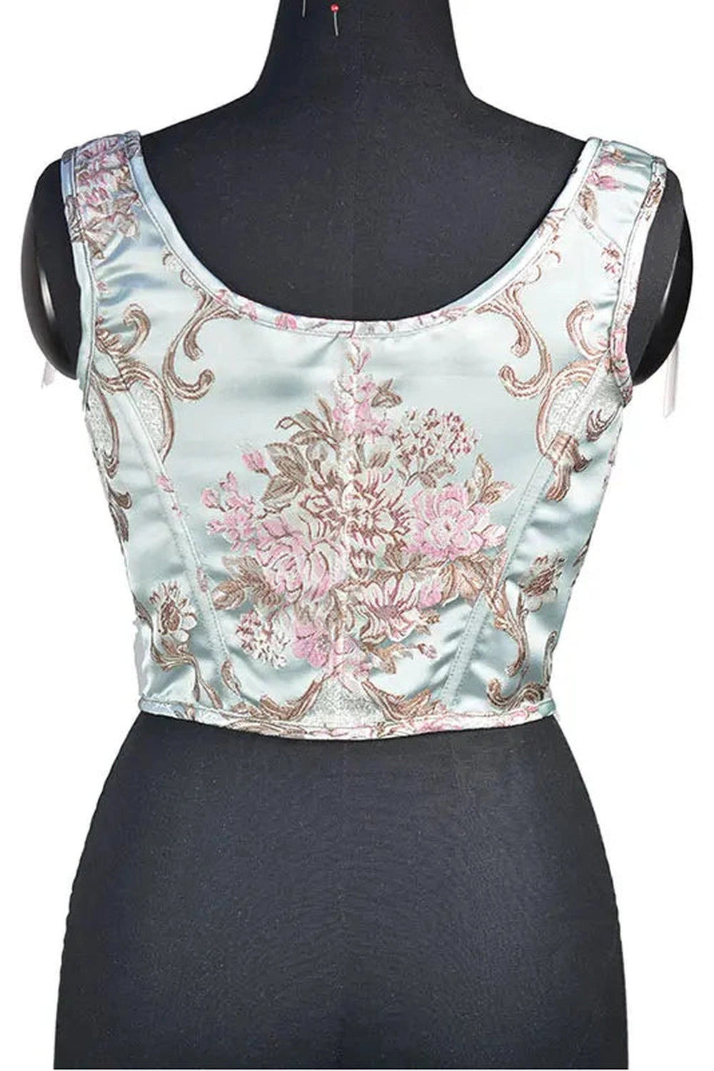 Fairycore Floral Embroidered Corset