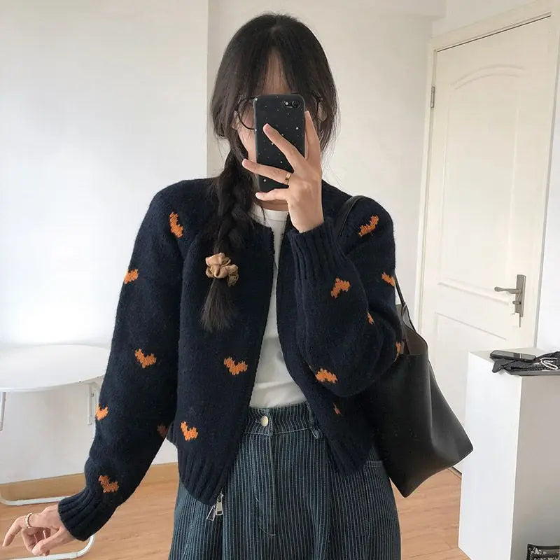 Cottagecore Zip Cardigan