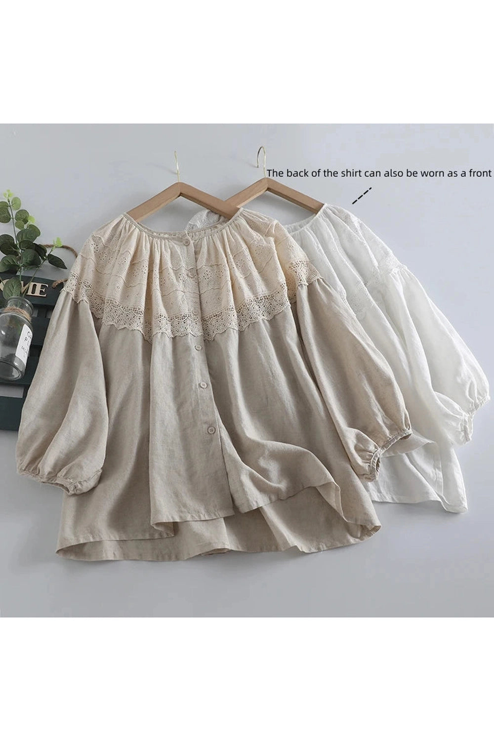 Mori Girl Loose Fit Embroidered Shirt cottagecoreclothes