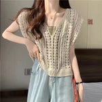 Cotton Crochet Knitted Top