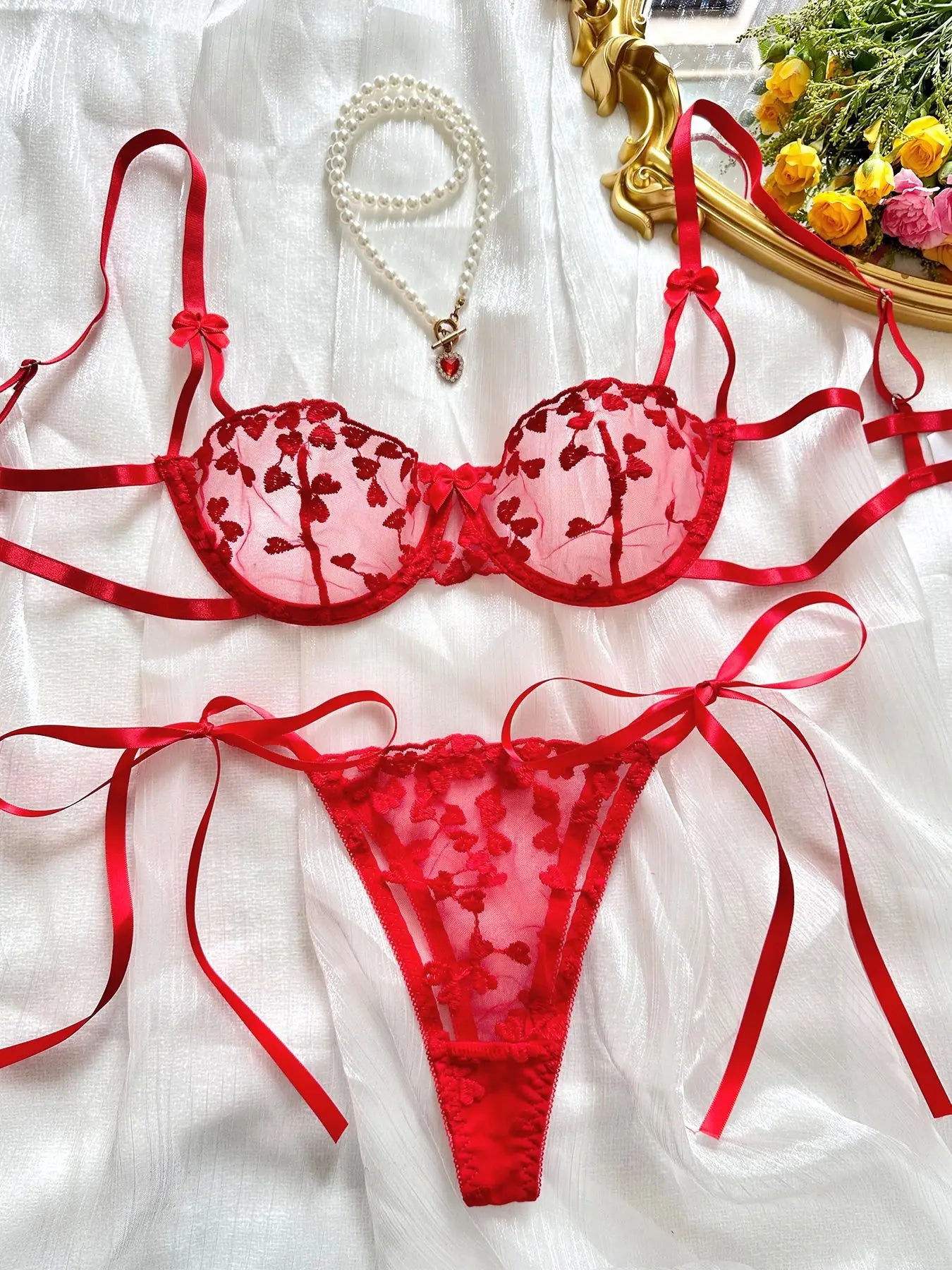 Ethereal Violet Heart Whisper Set
