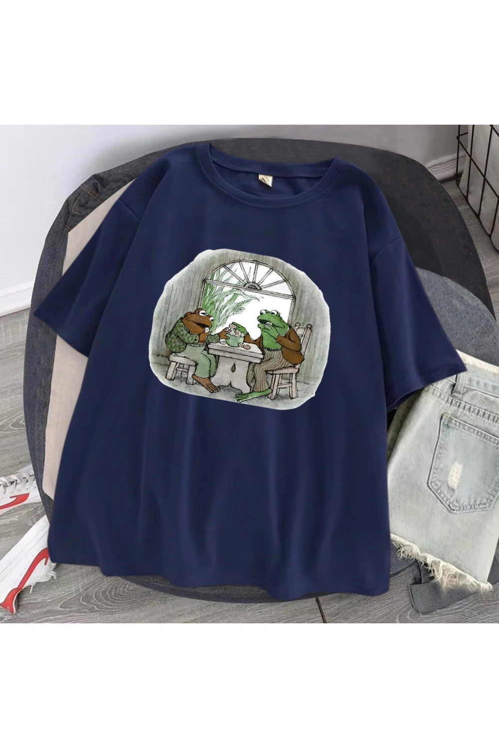 Frog Friends Tea Party T-shirt cottagecoreclothes