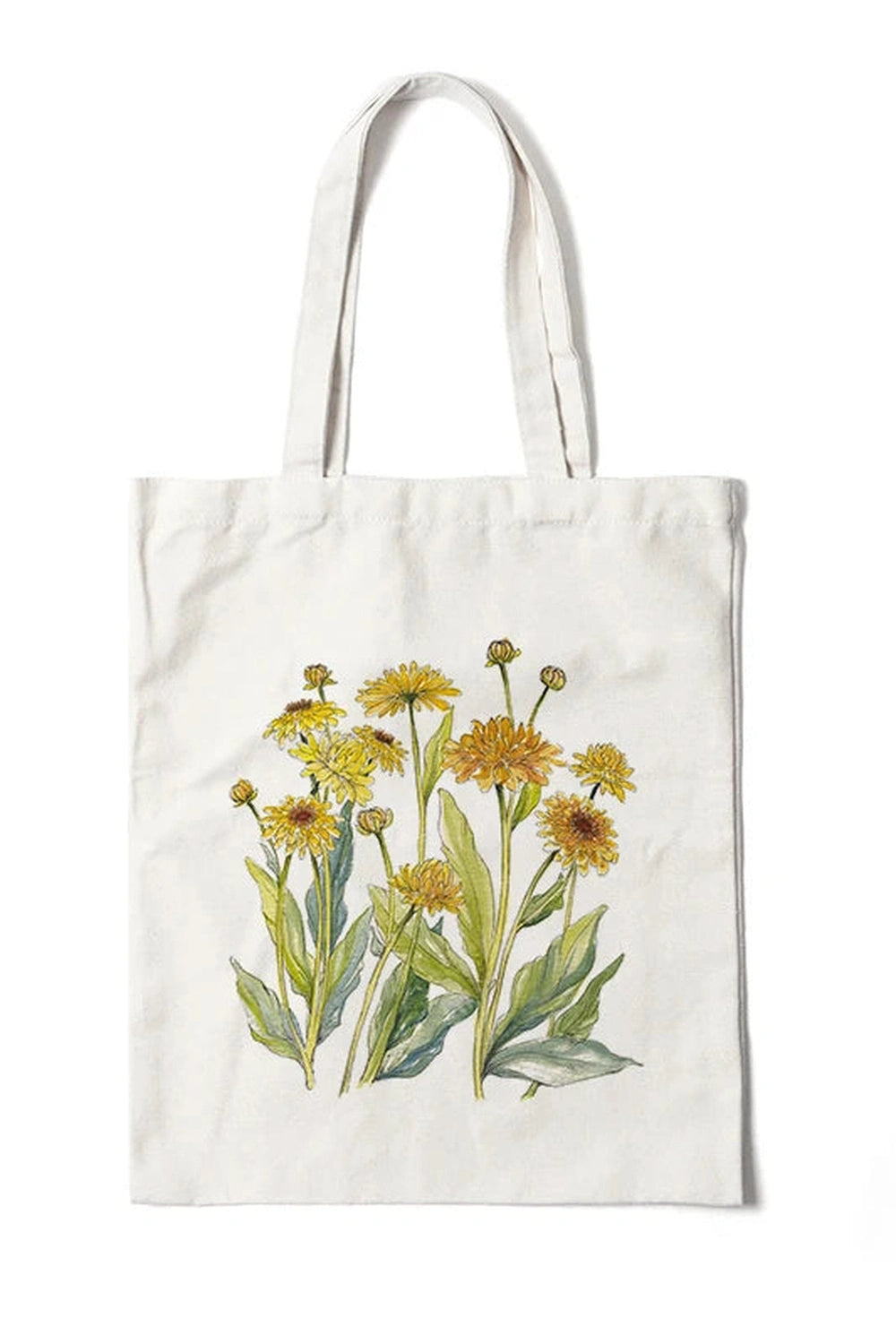 Floral Canvas Tote Bag