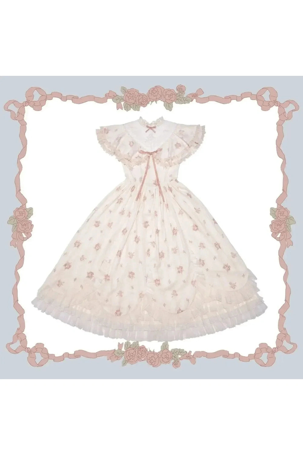 Blush Lace Whisper Dress cottagecoreclothes
