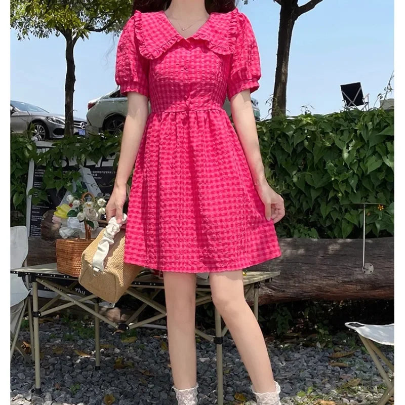 Cottagecore Peter Pan Collar Dress