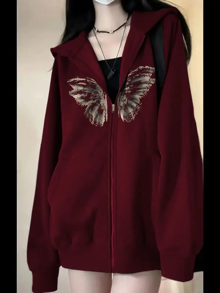 Fairy Grunge Zip-Up Hoodie