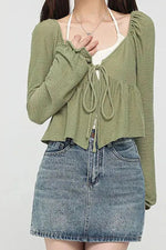 Sage Serenade Puff Sleeve Top