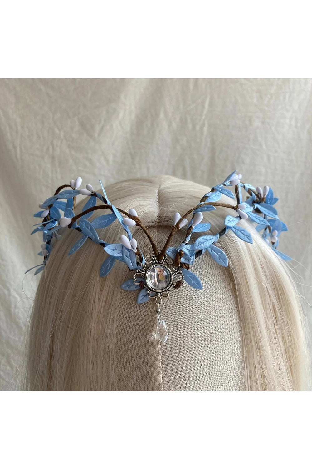Fairycore Blue Blossom Crown cottagecoreclothes