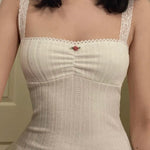 Rosebud Lace Strap Top