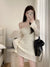 Fairycore Cut Out White Mini Dress