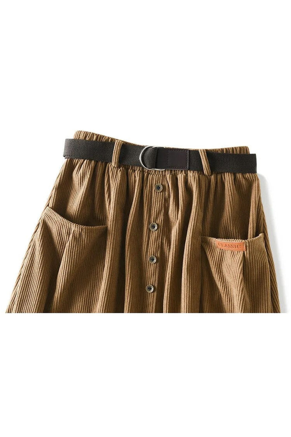 Dark Cottagecore Corduroy Winter Skirt cottagecoreclothes