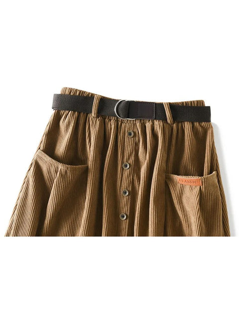 Vintage Corduroy Winter Skirt