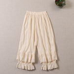 Mori Girl Lace Wide Leg Trousers