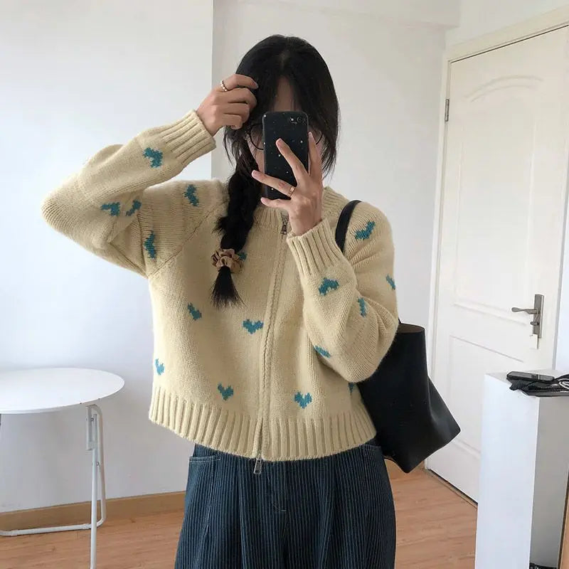 Cottagecore Zip Cardigan