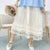 Cotton Lace Layered Skirt