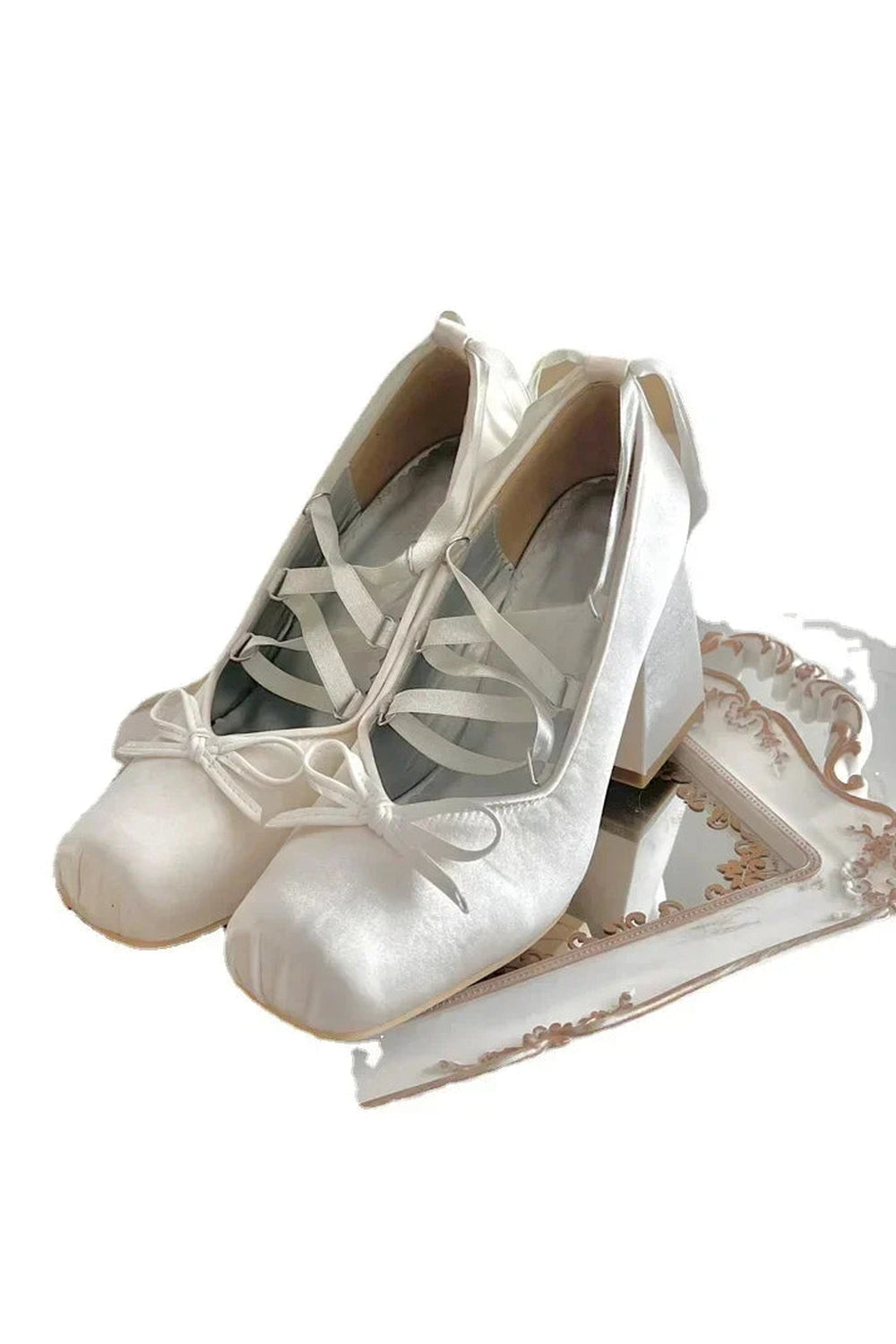 Chunky Lolita Lace-Up Shoes cottagecoreclothes