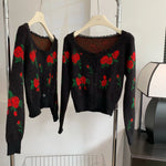 Cardigan Vintage Rose Garden