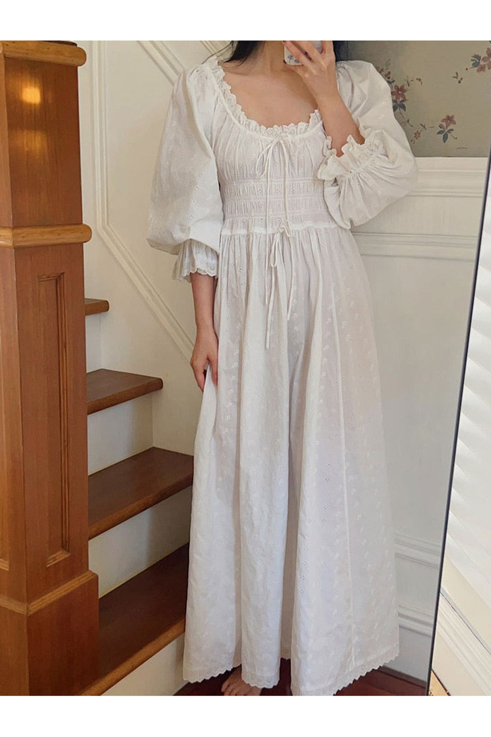 French Ruffles Princess Night Dress cottagecoreclothes