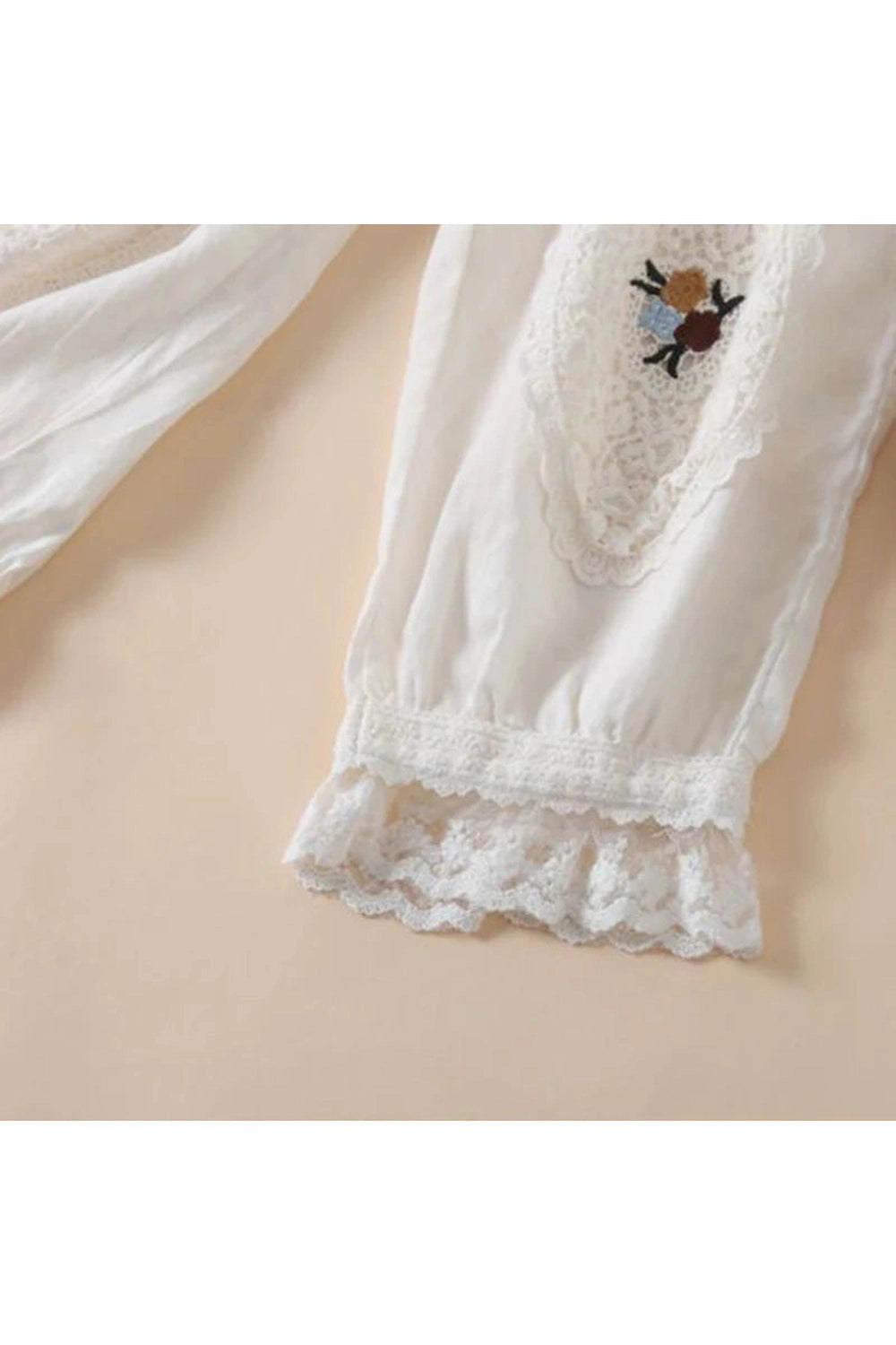 Vintage Embroidered Lace Pants cottagecoreclothes