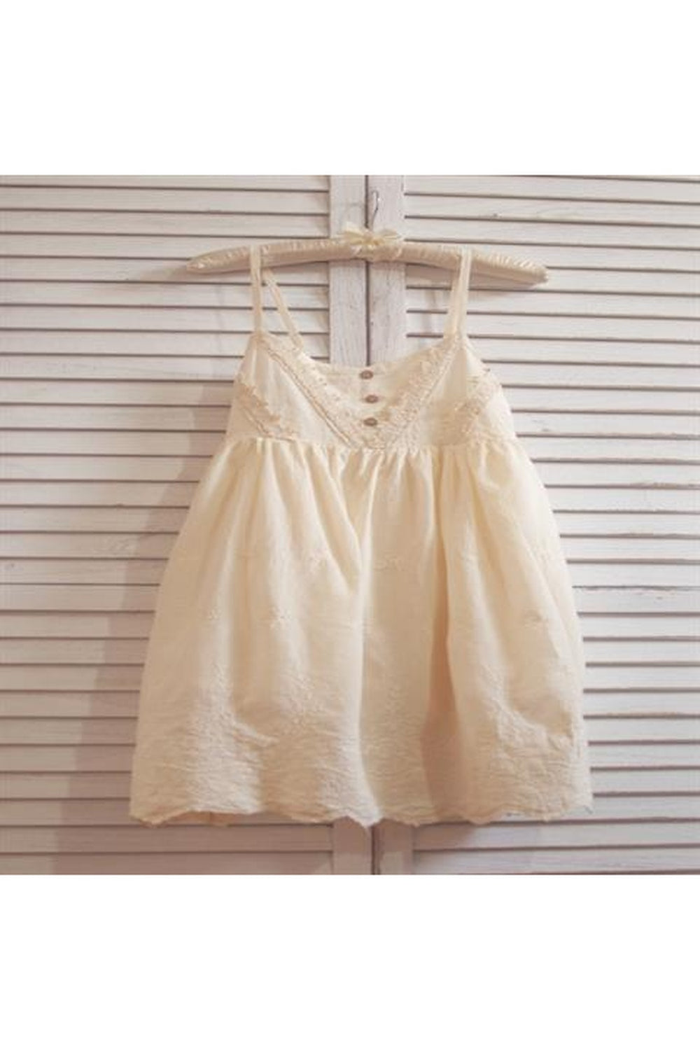 Embroidered Cotton Lace Dress cottagecoreclothes
