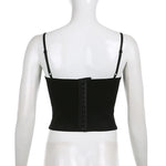 Dark Cottagecore Chic Frill Camisole Top