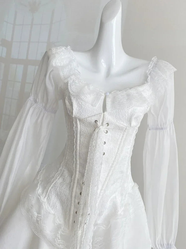 Victorian Romance Lace Corset Dress