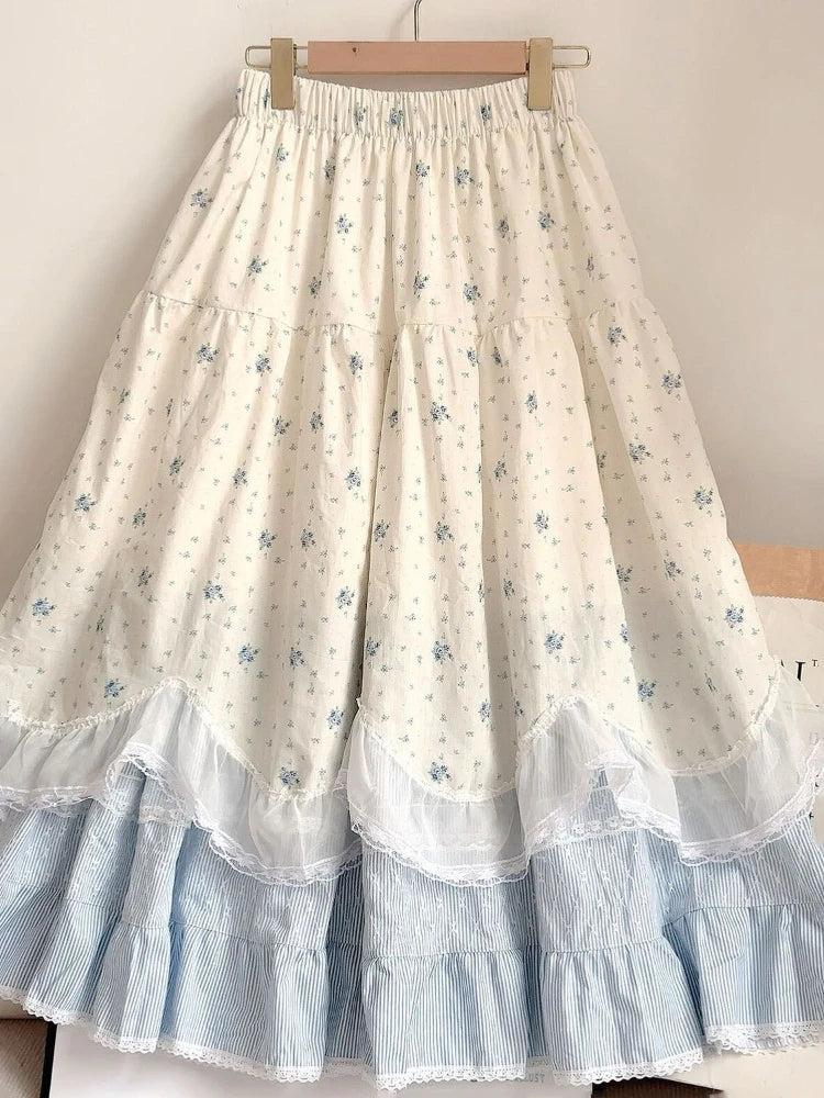 Cottagecore Ruffle Skirt