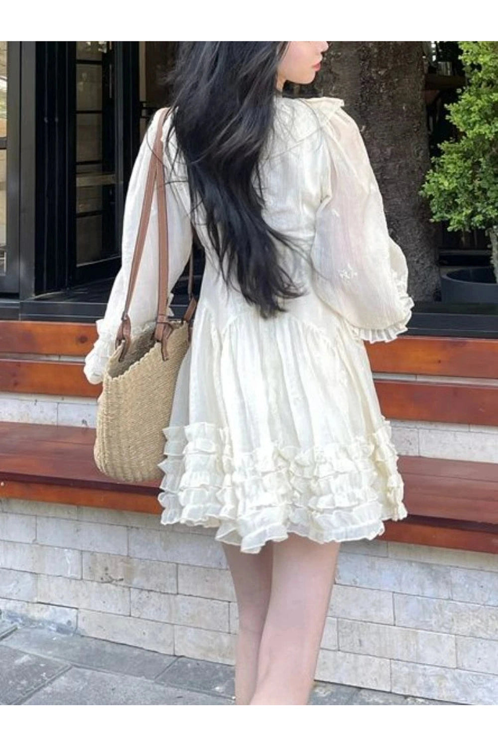 Sweet Ruffle Fairy Mini Dress cottagecoreclothes