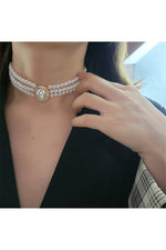 Fairy Three-layer Pearl Collar Choker