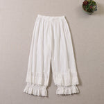 Mori Girl Lace Wide Leg Trousers