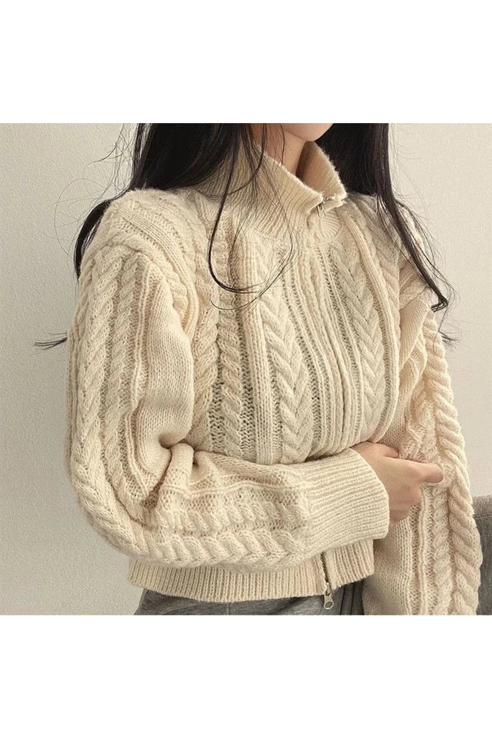 Vintage Chunky Knit Fall Sweater