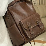 Vintage Wanderer Leather Backpack