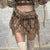 Fairycore Grunge Printed Asymmetrical Skirt