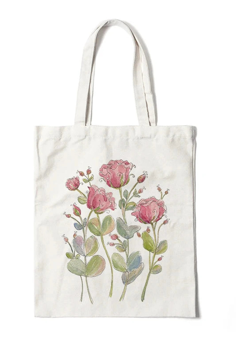 Floral Canvas Tote Bag