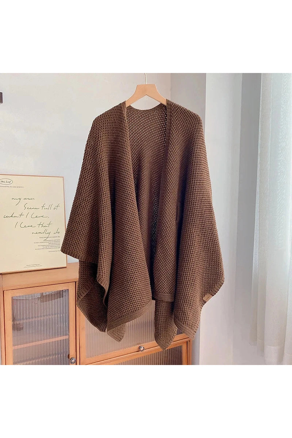 Knitted Small Shawl Poncho