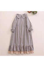 Country Check Ruffle Hem Dress