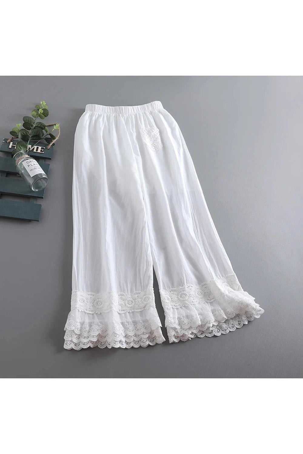 Lace Whisper Palazzo Pants