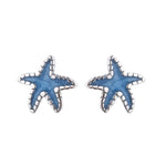Mermaidcore Blue Starfish Stud Earrings