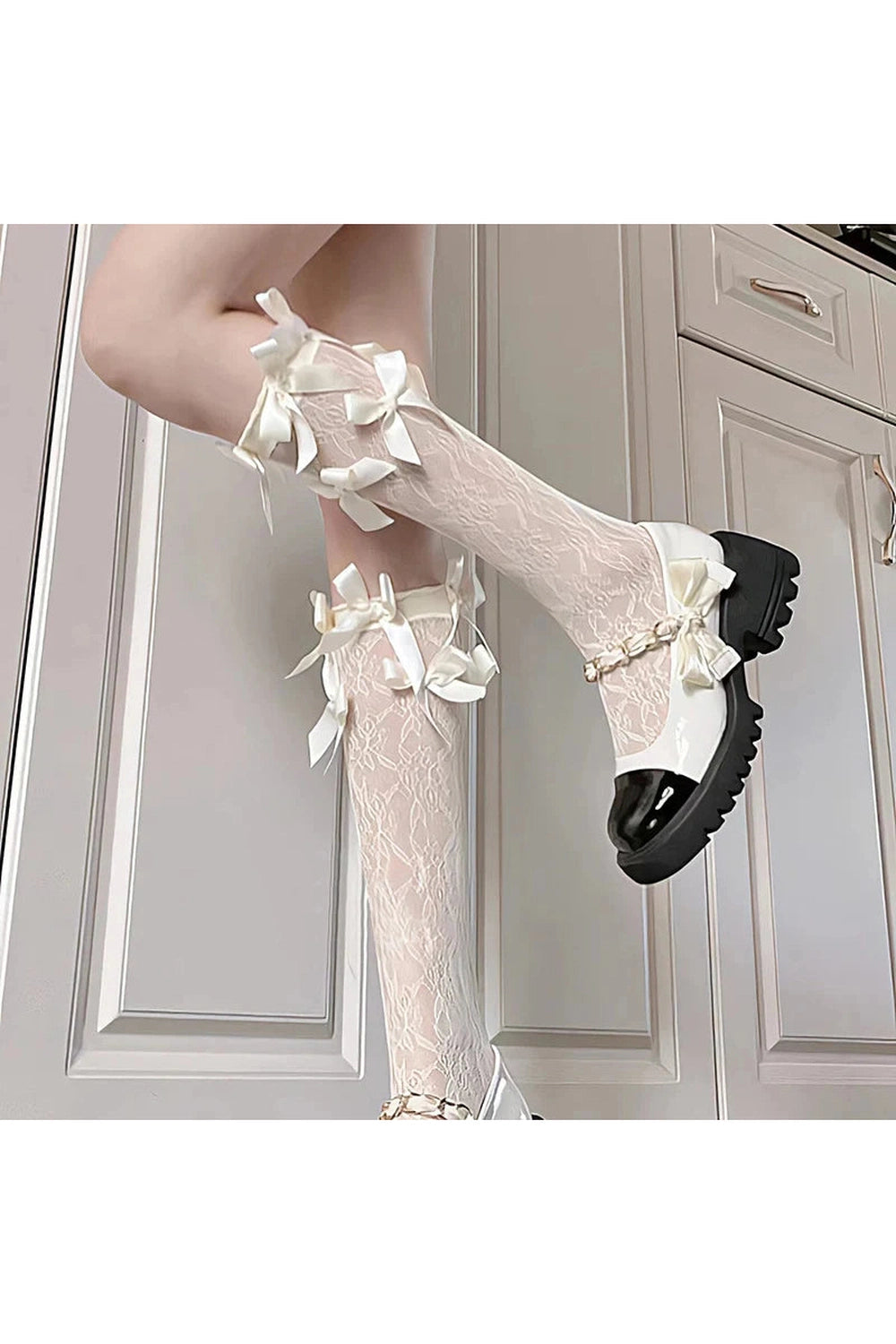 Lolita Bow Lace Socks