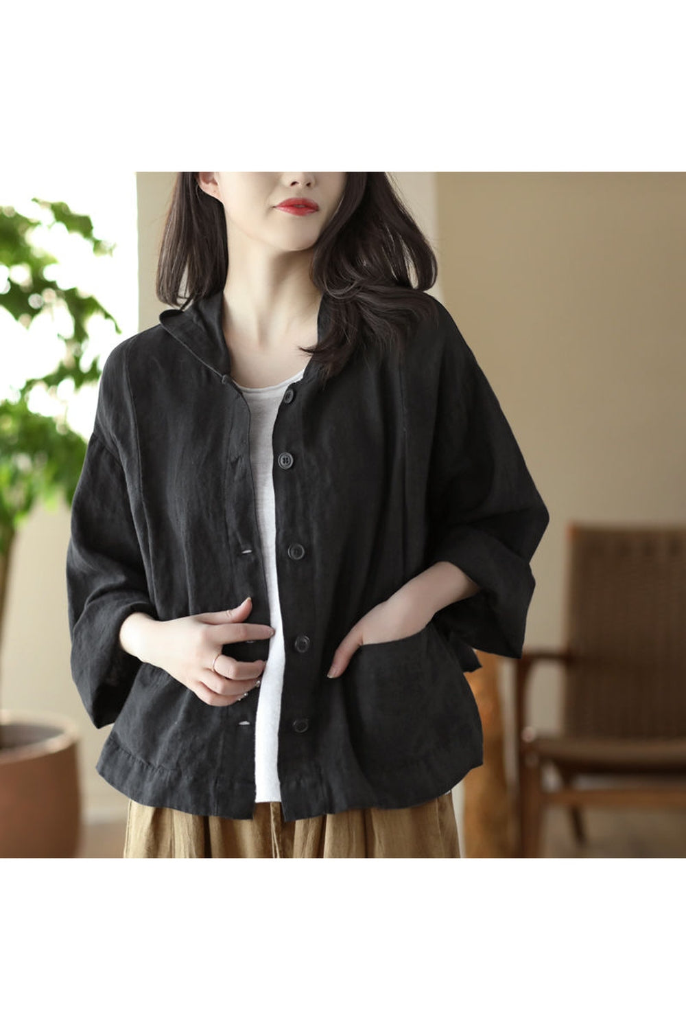 Vintage Loose All-match Spring Female Jacket