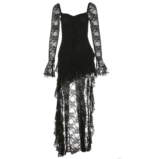 Fairycore Lace High-Low Dress