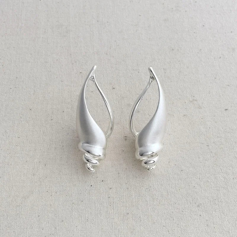 Ethereal Spiral Drop Earring